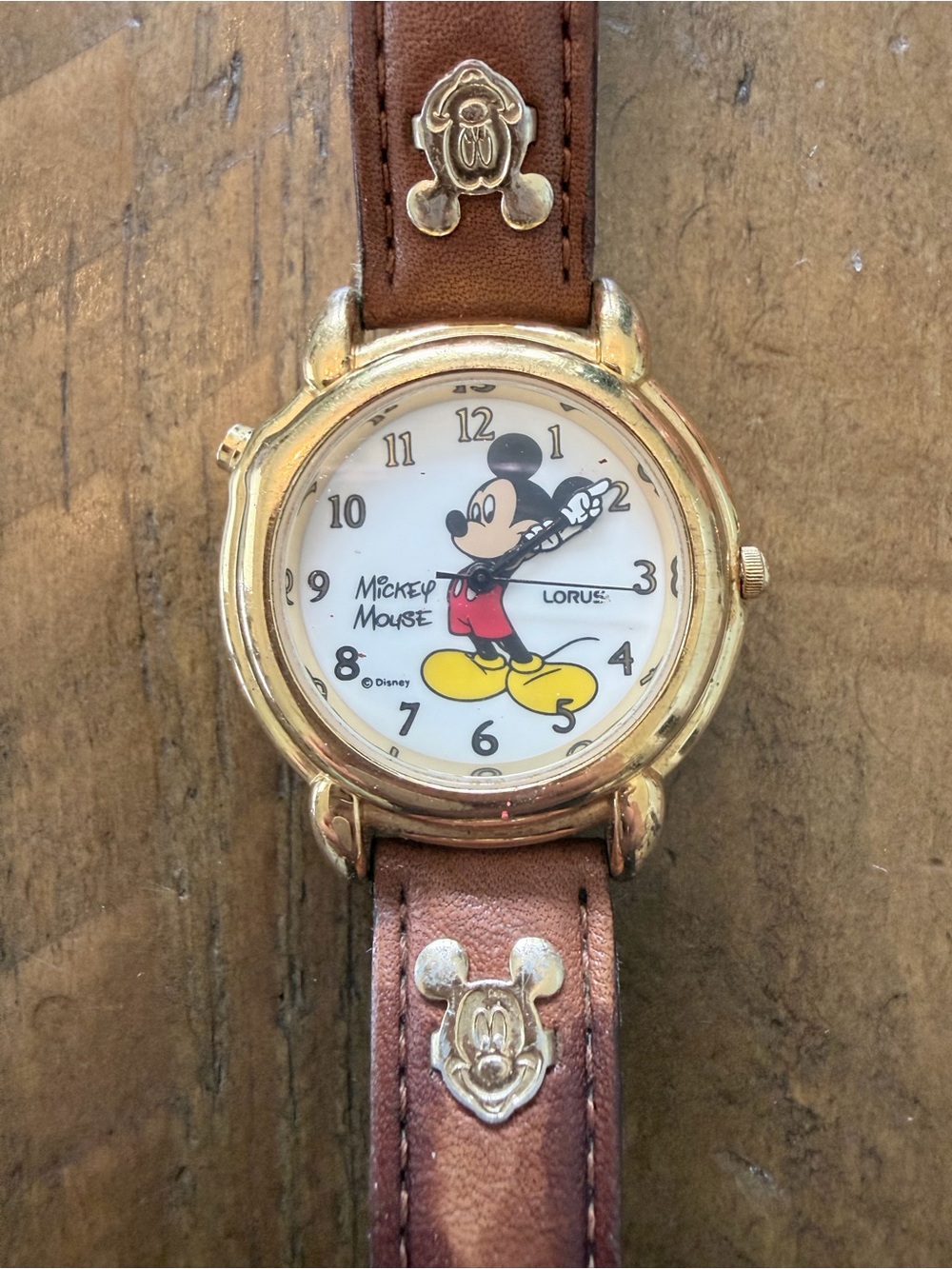 Rare Vintage Disney Mickey Mouse Lorus Talking Watch Working